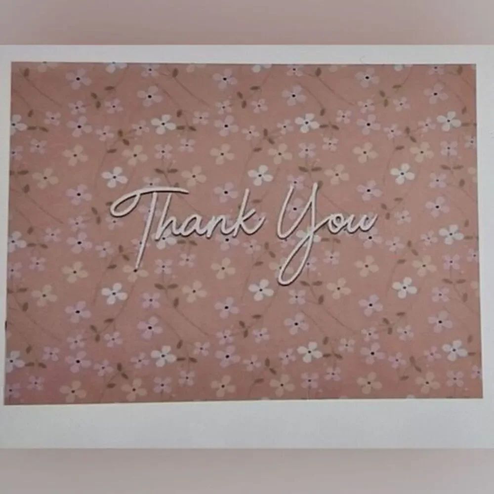NWT Blank Floral‎ Thank You Cards- 144 Pack- 6 Designs